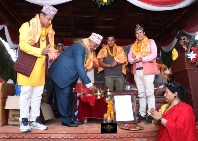 सूर्यविनायक नगरपालिकाका प्रमुख वासुदेव थापाद्धारा उद्घाटन, नगरपालिकाको सहयोगमा फेरिएको सोह्रसय वर्ष पुरानो नन्दिकेश्वर महादेव मन्दिर